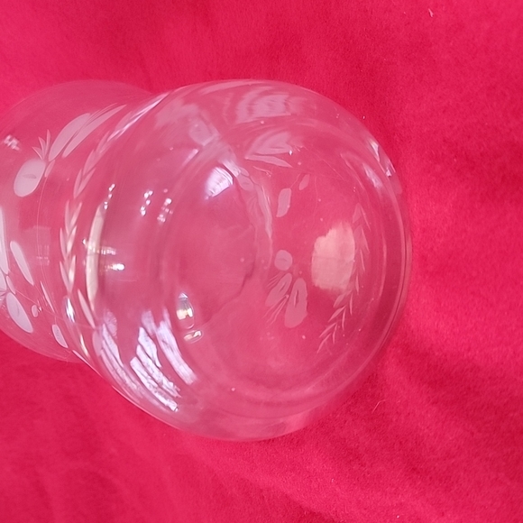 Etched Clear Glass 11" Pitcher - Picture 5 of 5